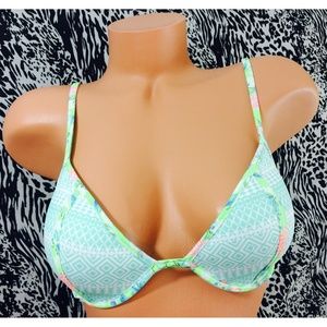 Victoria's Secret Floral Geo Pattern Push Up Top